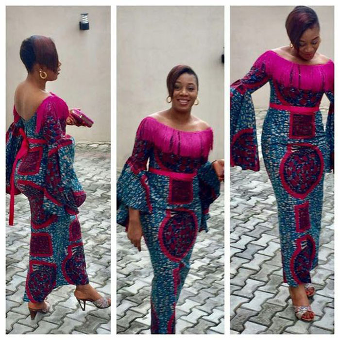 Aso ebi ankara sales gown